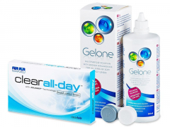 Clear All-Day (6 lenses) + Gelone Solution 360 ml