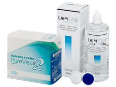 PureVision 2 (6 lenses) + Laim Care Solution 400 ml
