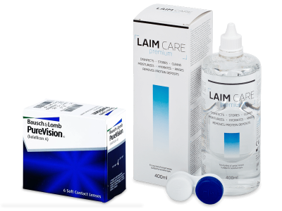 PureVision (6 lenses) + Laim Care Solution 400 ml