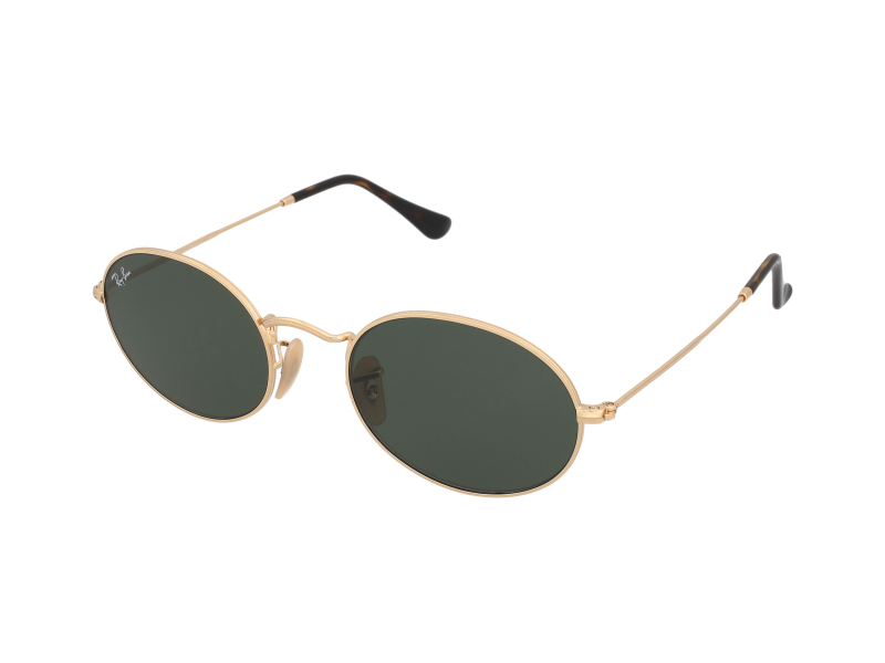 Ray-Ban RB3447 Round Metal 50 Green & Gold Sunglasses