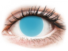 Electric Blue Glow contact lenses - ColourVue Crazy (2 coloured lenses)