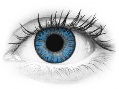 Sapphire Blue contact lenses - power - TopVue Color (10 daily coloured lenses)