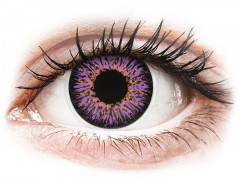 Violet Glamour contact lenses - ColourVue (2 coloured lenses)