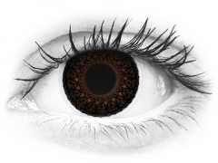Brown Choco Eyelush contact lenses - ColourVue (2 coloured lenses)