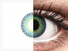 Yellow Blue Fusion contact lenses - ColourVue (2 coloured lenses)