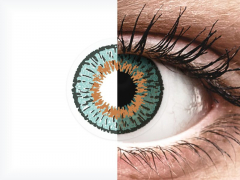 Blue Aqua contact lenses - Expressions Colors (1 monthly coloured lens)