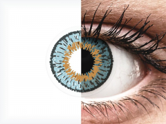 Blue contact lenses - Expressions Colors - Power (1 monthly coloured lens)