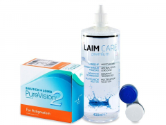 PureVision 2 for Astigmatism (6 lenses) + Laim Care Solution 400 ml