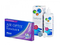 Air Optix plus HydraGlyde Multifocal (6 lenses) + Gelone Solution 360 ml
