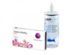 Avaira Vitality Toric (3 lenses) + Laim-Care Solution 400 ml