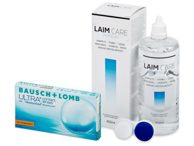 Bausch + Lomb ULTRA for Astigmatism (6 lenses) + Laim Care Solution 400 ml