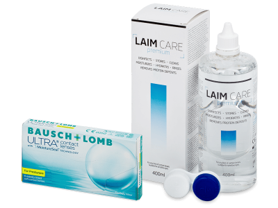 Bausch + Lomb ULTRA for Presbyopia (6 lenses) + Laim Care Solution 400 ml