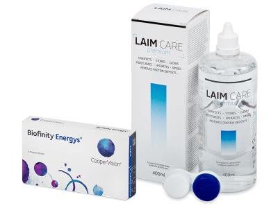 Biofinity Energys (3 lenses) + Laim Care Solution 400 ml