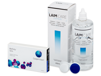 Biofinity Energys (6 lenses) + Laim Care Solution 400 ml