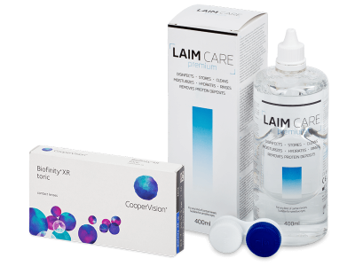 Biofinity XR Toric (3 lenses) + Laim Care Solution 400 ml