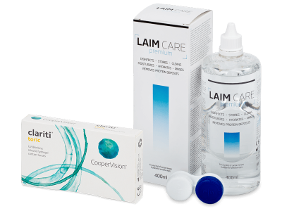Clariti Toric (6 lenses) + Laim Care Solution 400 ml