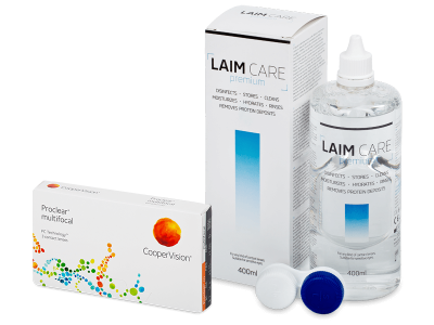 Proclear Multifocal (3 lenses) + Laim Care Solution 400 ml