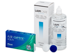 Air Optix Aqua (6 lenses) + Laim Care Solution 400 ml
