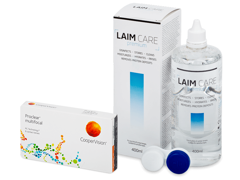Proclear Multifocal (6 lenses) + Laim Care Solution 400 ml