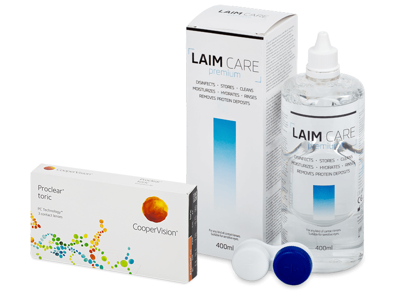 Proclear Toric (3 lenses) + Laim Care Solution 400 ml