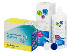 PureVision 2 for Presbyopia (6 lenses) + Gelone Solution 360 ml