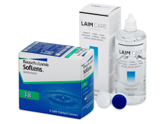 SofLens 38 (6 lenses) + Laim Care Solution 400 ml