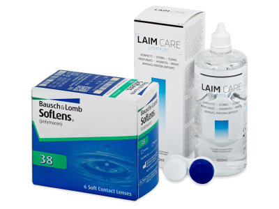 SofLens 38 (6 lenses) + Laim Care Solution 400 ml