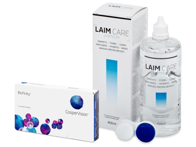 Biofinity (3 lenses) + Laim Care Solution 400 ml