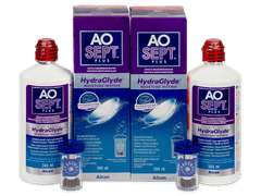 AO SEPT PLUS HydraGlyde Solution 2x 360 ml 