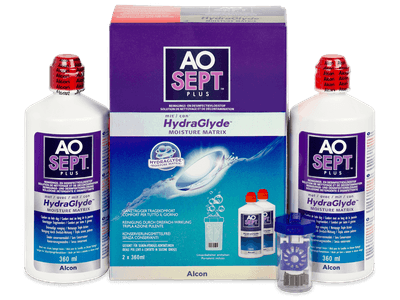 AO SEPT PLUS HydraGlyde Solution 2x 360 ml