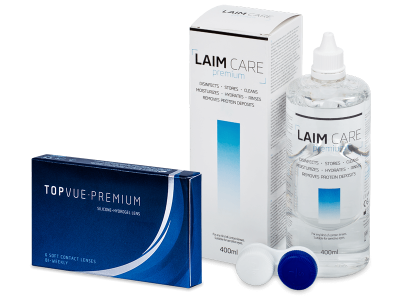 TopVue Premium (6 lenses) + Laim Care Solution 400 ml