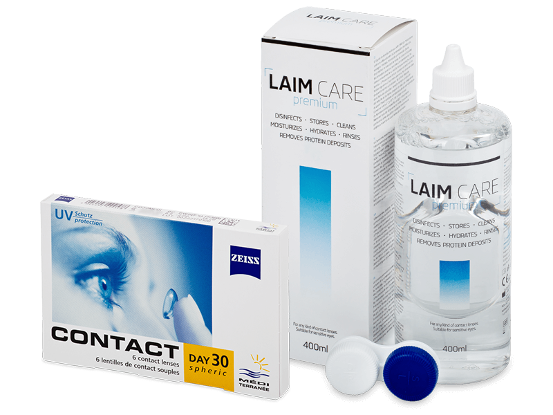 Carl Zeiss Contact Day 30 Spheric (6 lenses) + Laim Care Solution 400 ml