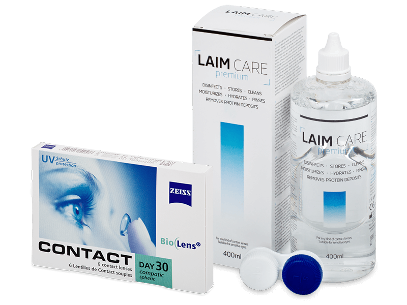 Carl Zeiss Contact Day 30 Compatic (6 lenses) + Laim Care Solution 400 ml
