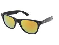 sunglasses alensa sport black orange mirror