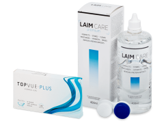 TopVue Monthly Plus (6 lenses) + Laim Care Solution 400 ml