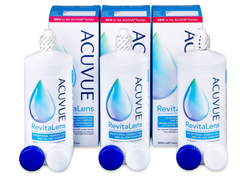 Acuvue RevitaLens 3× 300 ml multipurpose solution for contact lenses Alensa UK