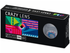 CRAZY LENS - Harlequin - power (2 daily coloured lenses)
