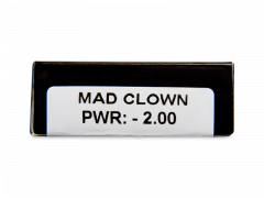 CRAZY LENS - Mad Clown - power (2 daily coloured lenses)