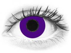 CRAZY LENS - Solid Violet - plano (2 daily coloured lenses)