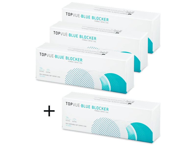 TopVue Blue Blocker (30 lenses) 3+1 FREE