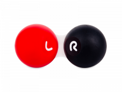 Contact lens case - Red & black 