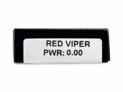 CRAZY LENS - Red Viper - plano (2 daily coloured lenses)