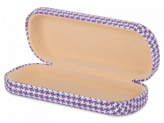 Glasses case - Rooster purple & white 