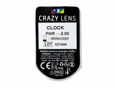CRAZY LENS - Clock - power (2 daily coloured lenses)