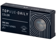 TopVue Daily Color - Blue - power (2 daily coloured lenses)