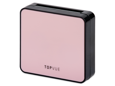 Lens Case with mirror TopVue - pink 