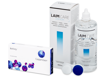 Biofinity (6 lenses) + Laim Care Solution 400 ml