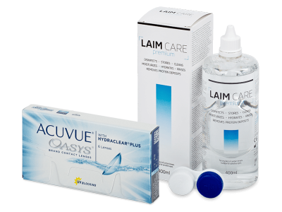 Acuvue Oasys (6 lenses) + Laim Care Solution 400 ml