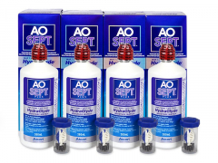 AO SEPT PLUS HydraGlyde Solution 4 x 360 ml 