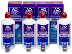 AO SEPT PLUS HydraGlyde Solution 4 x 360 ml 